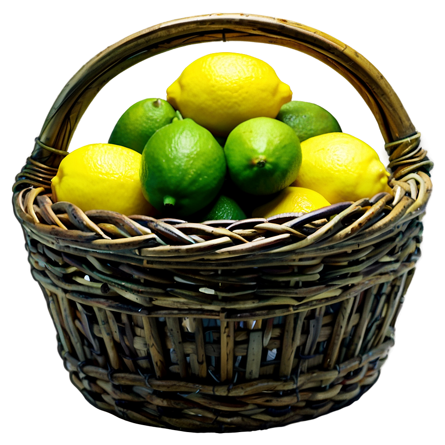 Lemon In Basket Png Nio