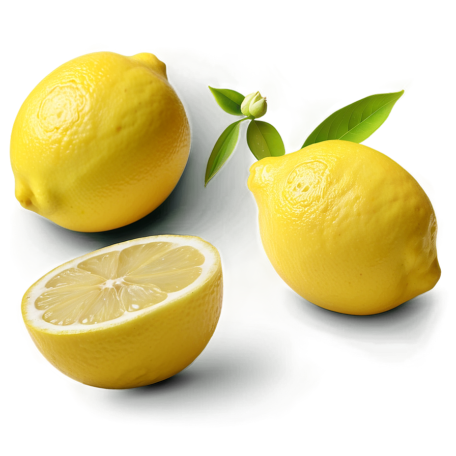 Lemon On White Background Png Bop45