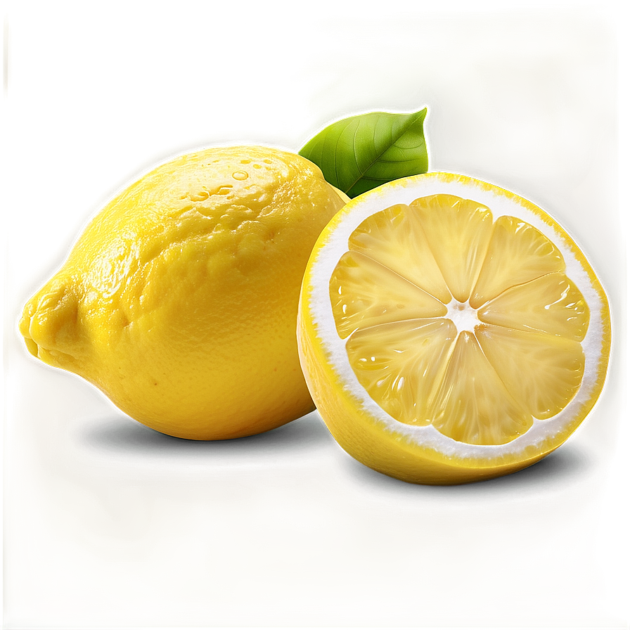 Lemon On White Background Png Mri99