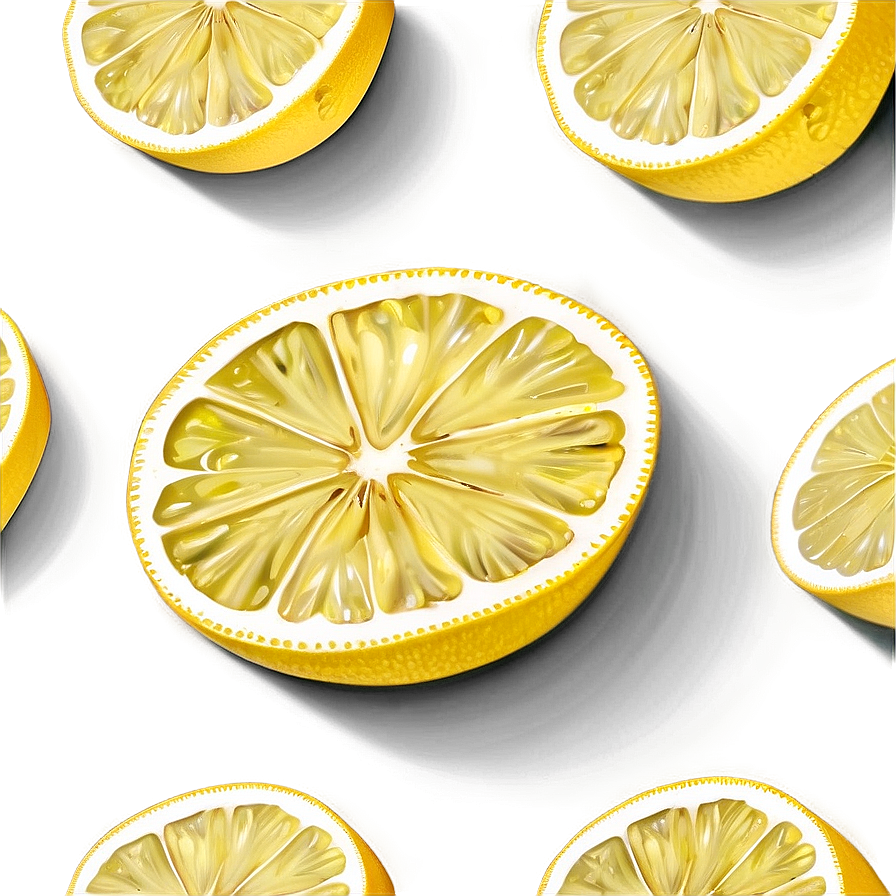 Lemon Slice Top View Png Poe92