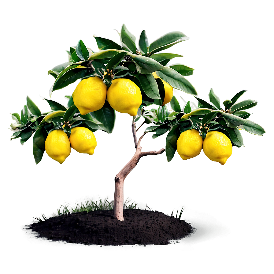 Lemon Tree In Landscape Png 06212024