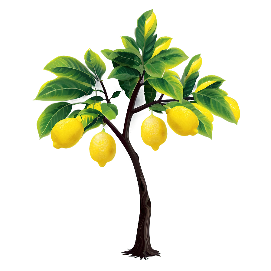 Lemon Tree Silhouette Png 69