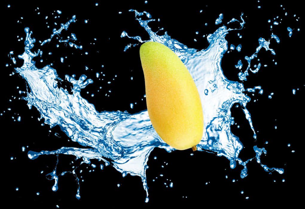 Lemon Water Splash Dynamic Capture