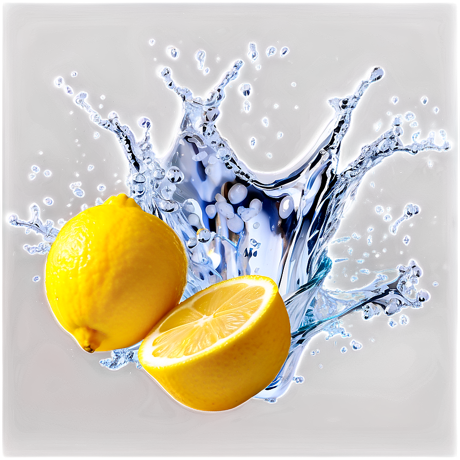 Lemon Water Splash Png 05042024