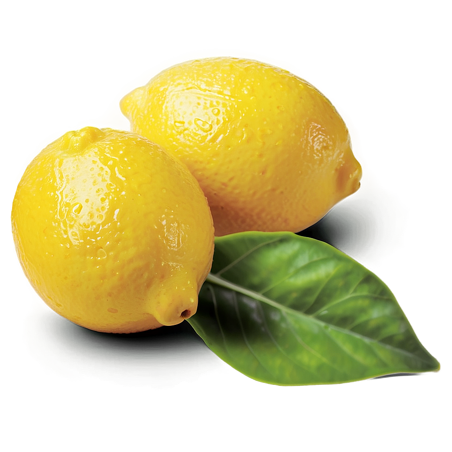 Lemon With Leaf Png 05042024