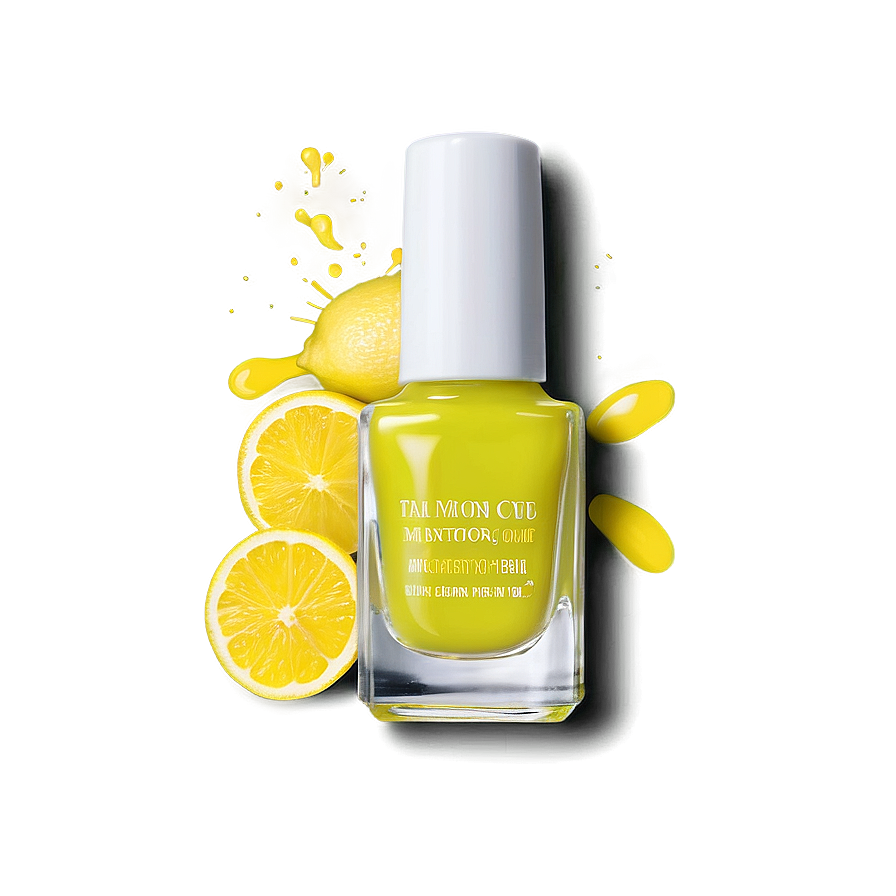 Lemon Yellow Nail Polish Png 99