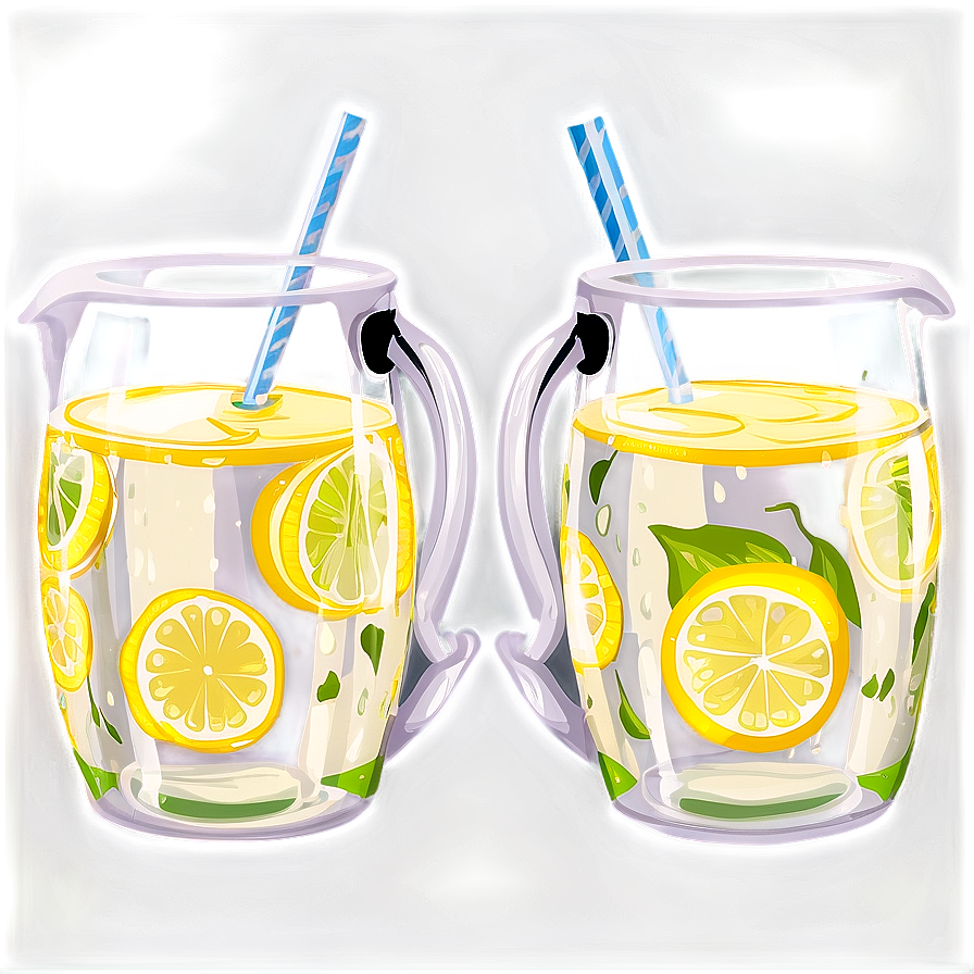 Lemonade Pitcher And Glasses Png Krw