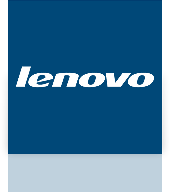 Lenovo Logo Blue Background