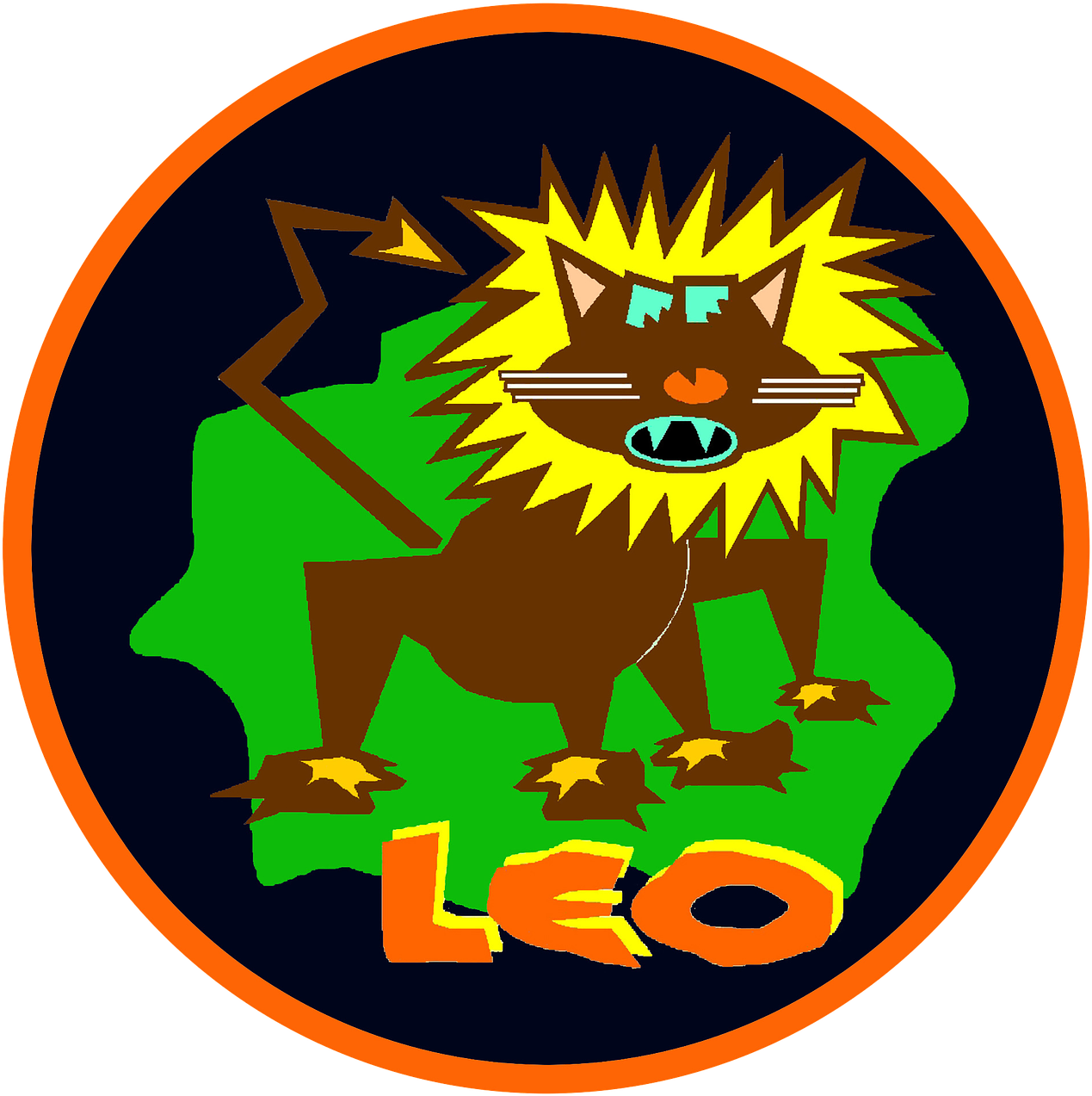 Leo Zodiac Sign Artwork