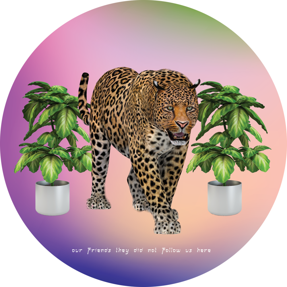 Leopard Amongst Potted Plants Surreal Art