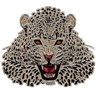 Leopard Head Jewelry Piece