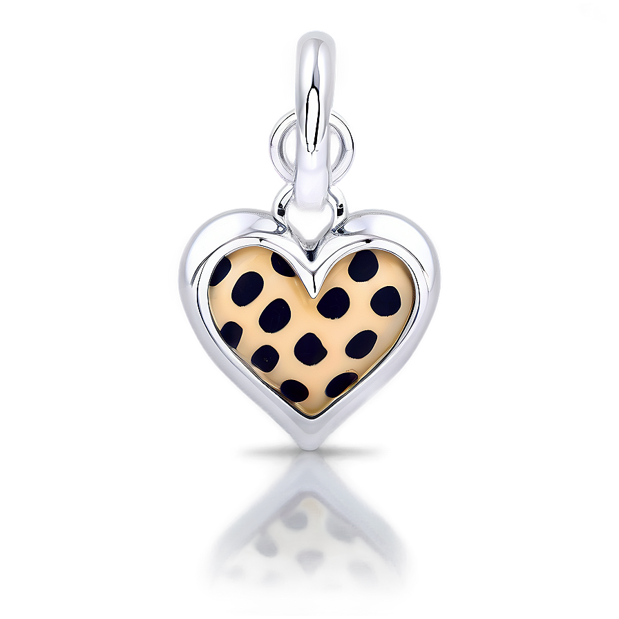 Leopard Heart Charm Png Vkt75