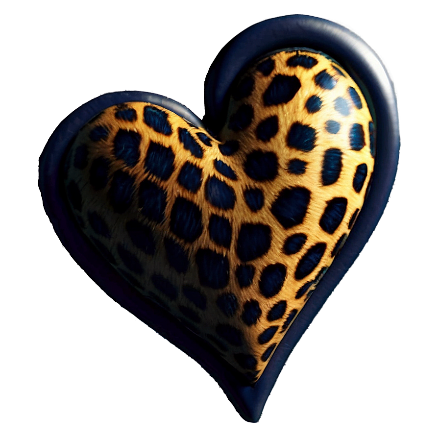 Leopard Heart Decor Png Bks