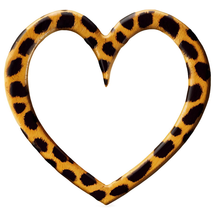 Leopard Heart Silhouette Png Guf81