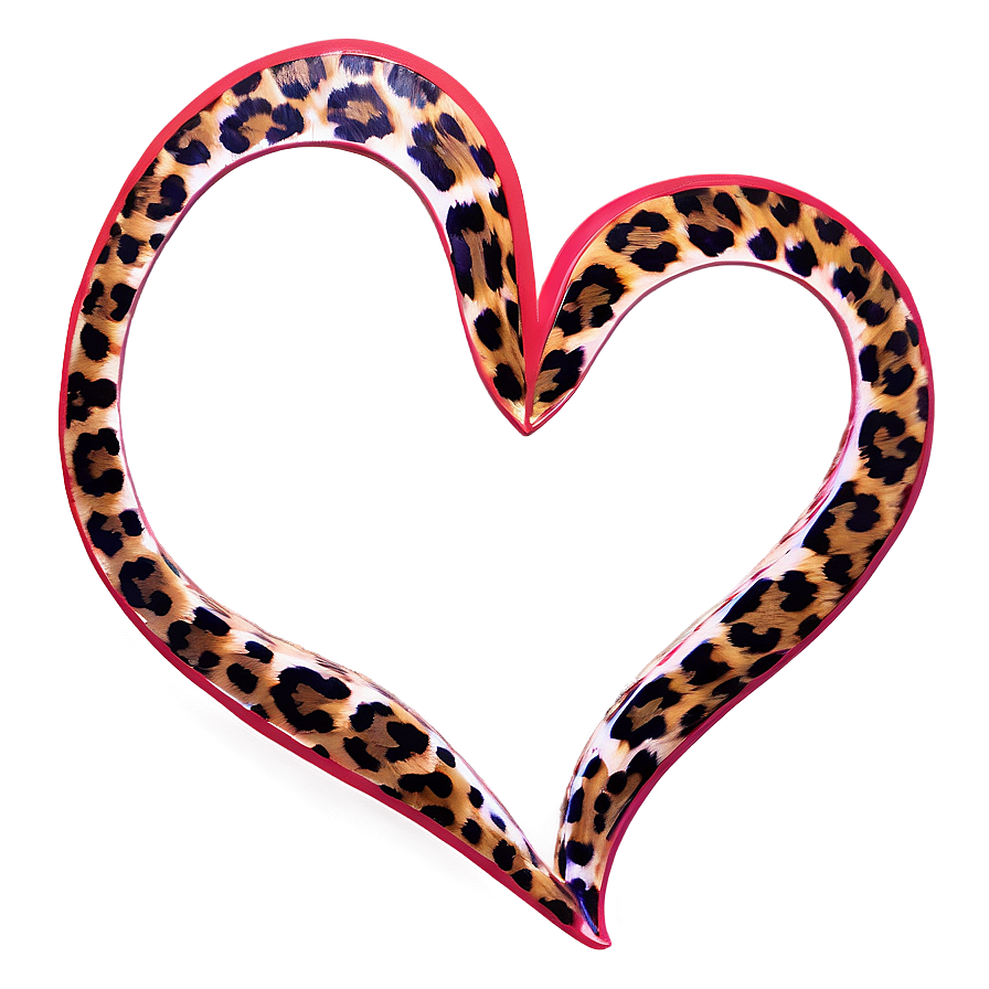 Leopard Heart Valentine Png Lsx