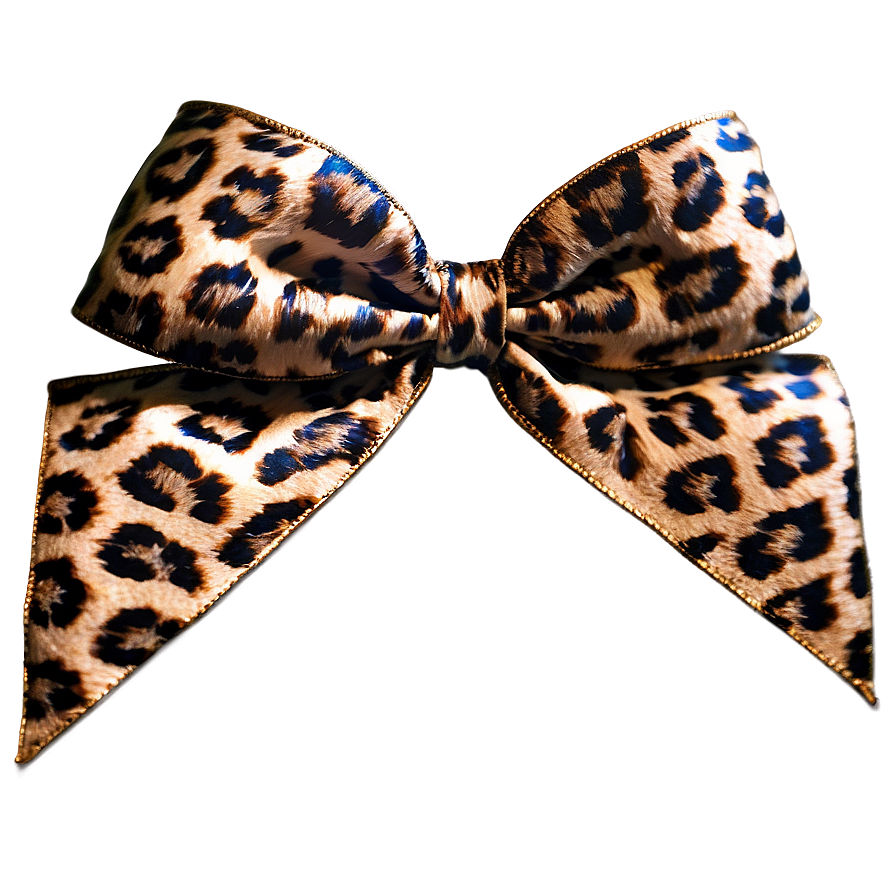 Leopard Print Cheer Bow Png Nuu41