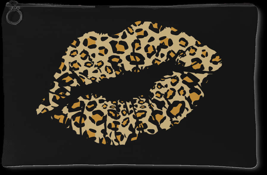 Leopard Print Lips Graphic