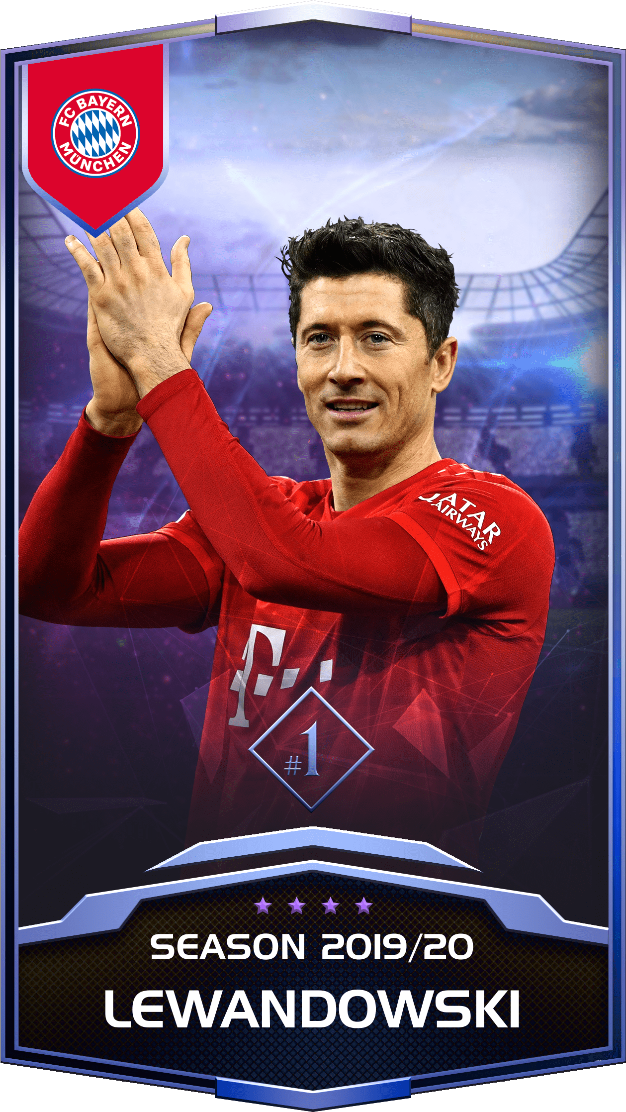 Lewandowski F C Bayern20192020 Card