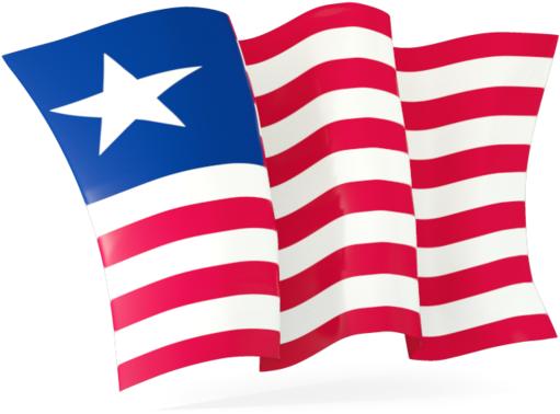 Liberian Flag Waving