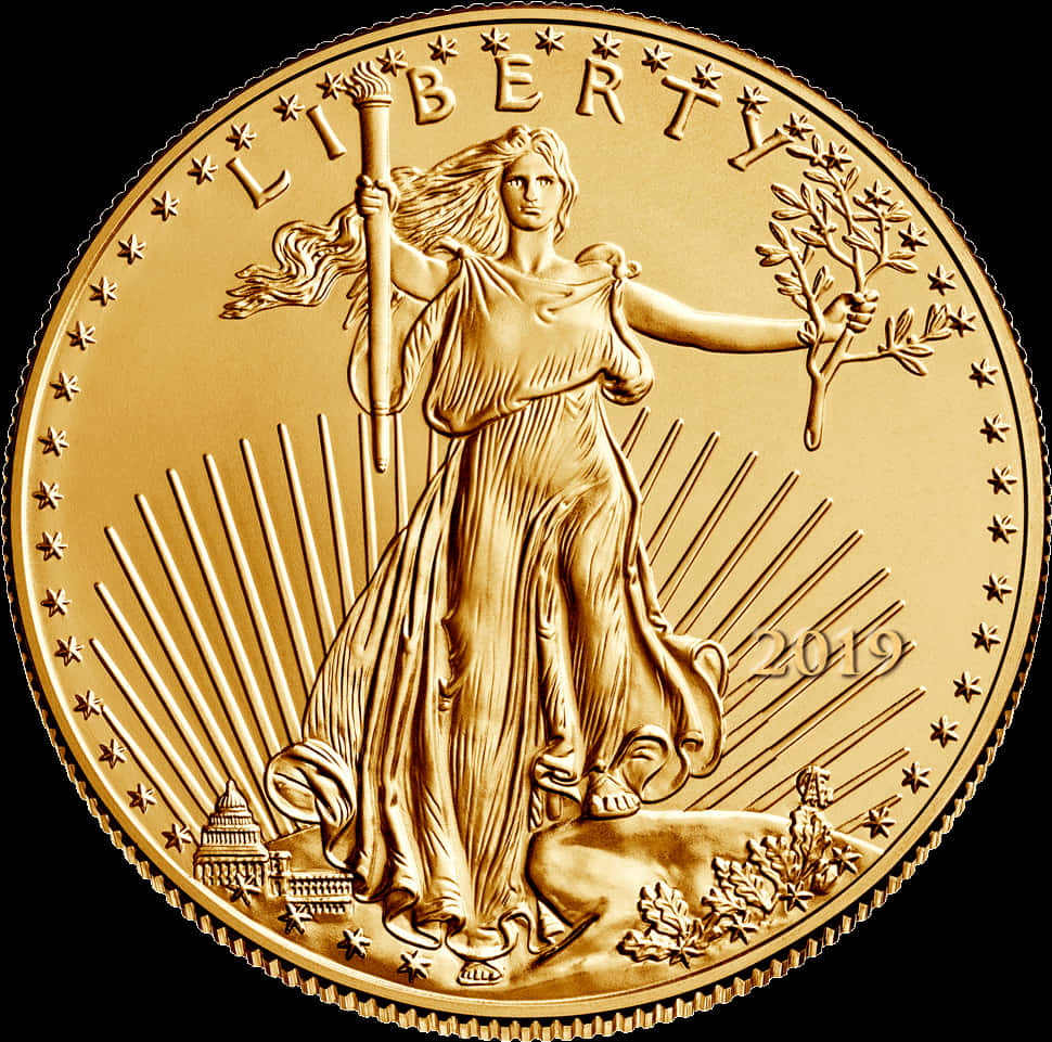 Liberty Gold Coin2019