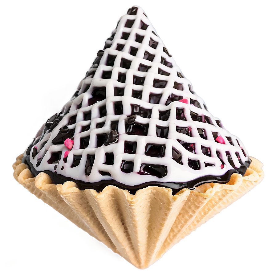 Licorice Waffle Cone Png 06282024