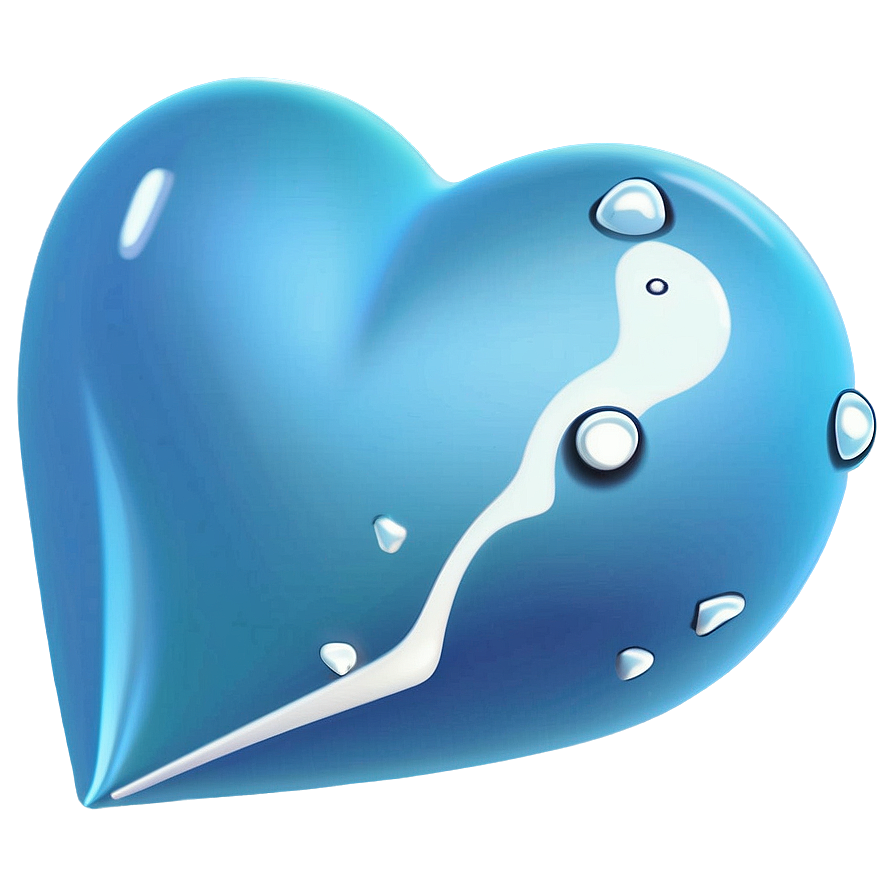 Light Blue Heart Emoji Png Uog21