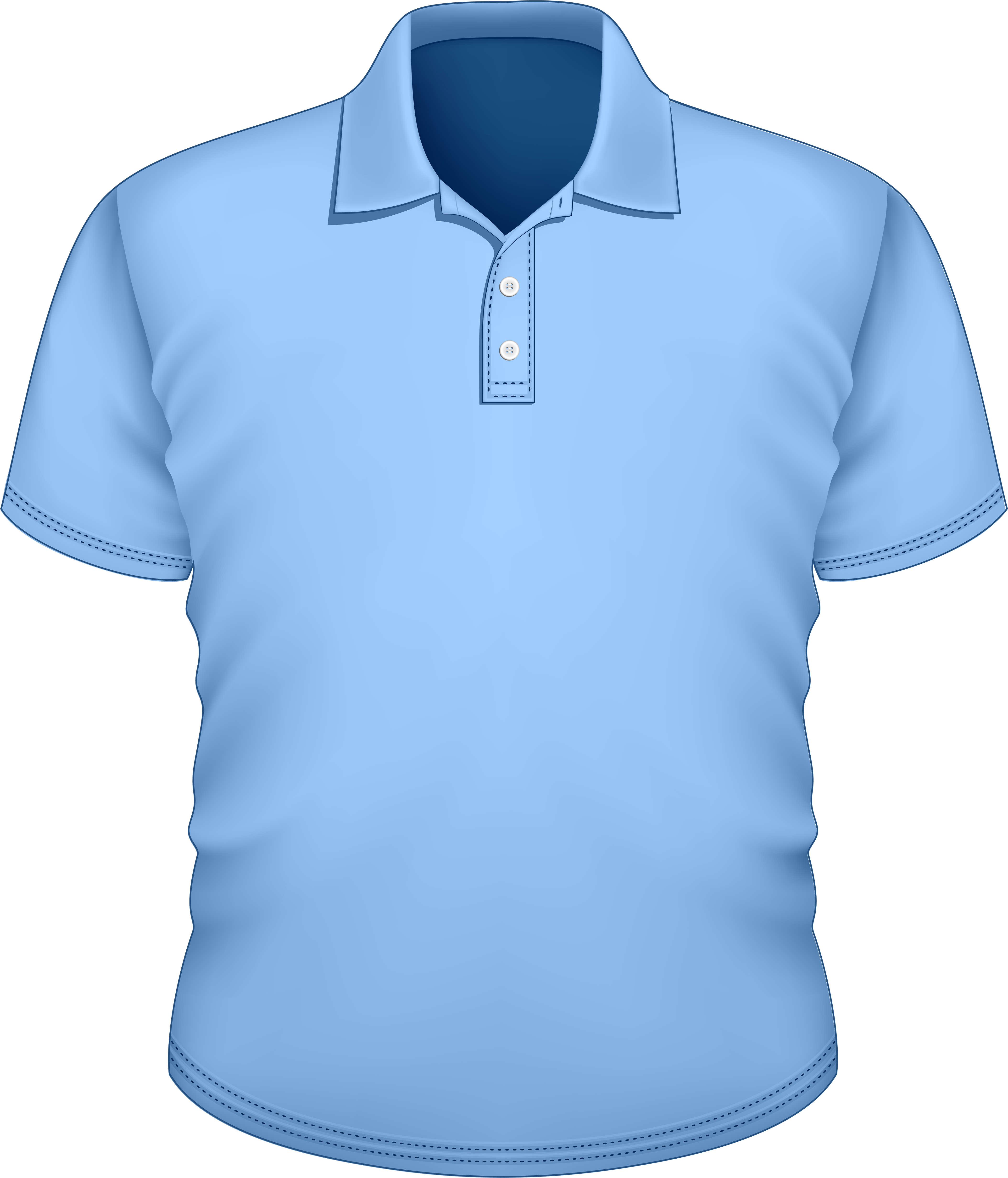 Light Blue Polo Shirt Mockup