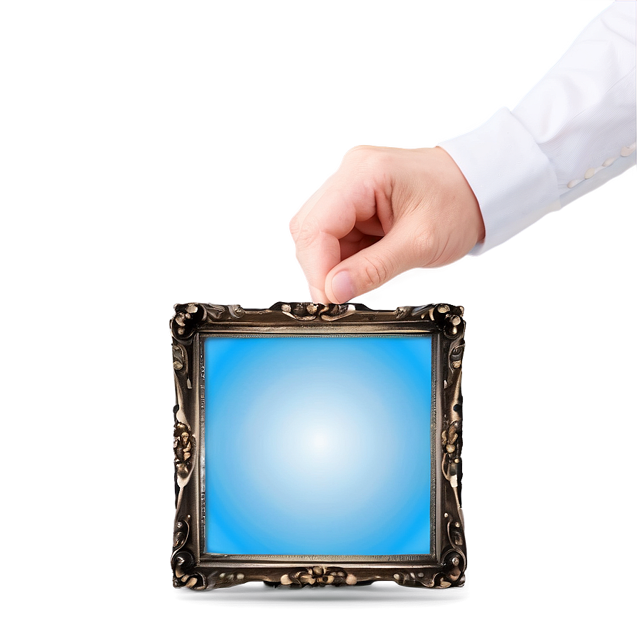 Light Blue Square Picture Png Tas