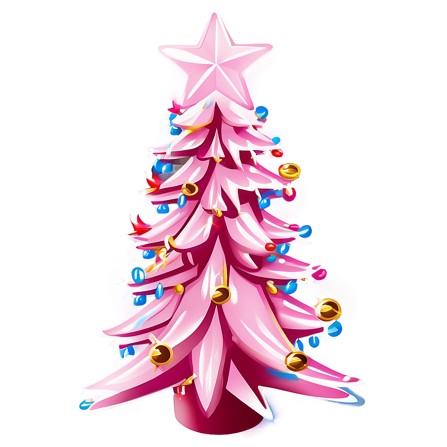 Light Pink Christmas Tree Png Gqv