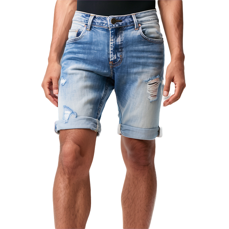 Light Wash Jorts Png 27