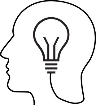 Lightbulb Icon Dark Background