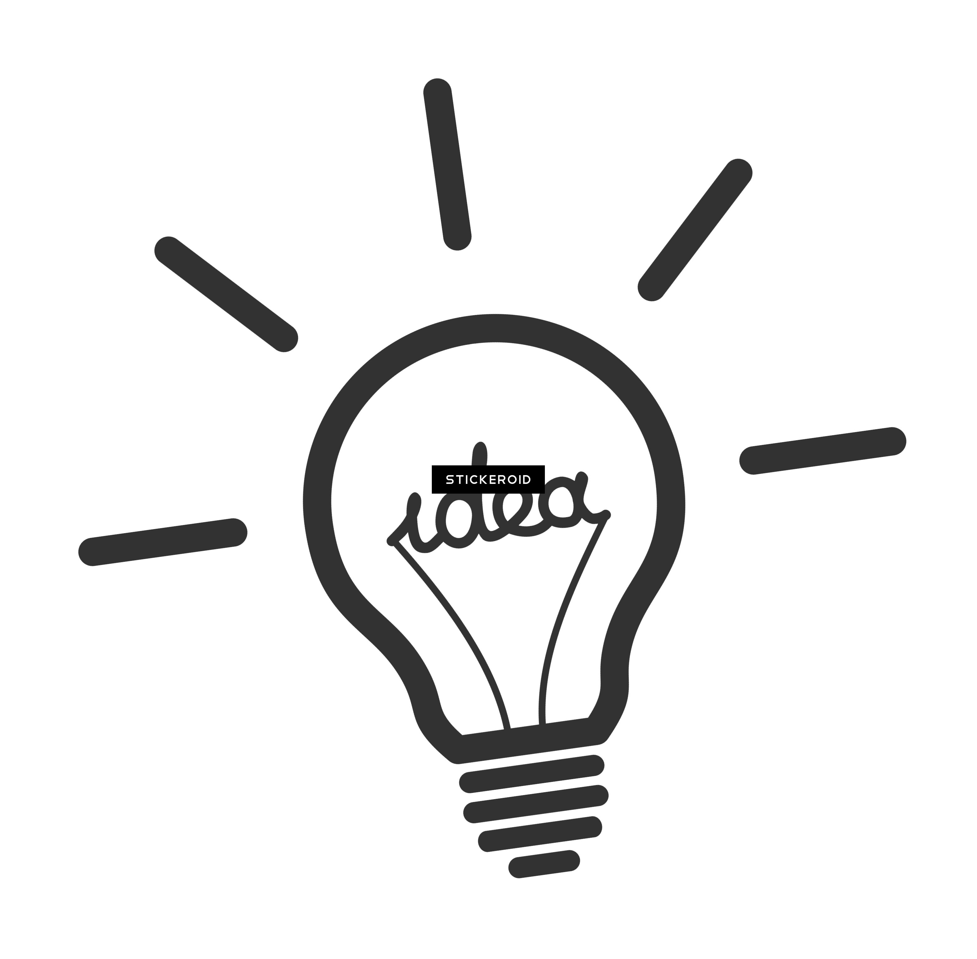 Lightbulb Idea Concept Sketch