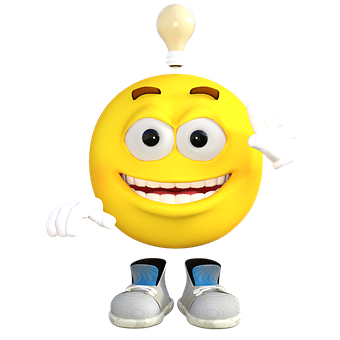 Lightbulb Idea Emoji Character