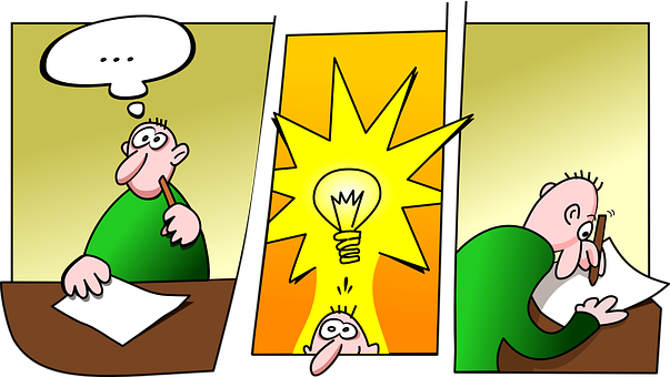 Lightbulb Moment Cartoon