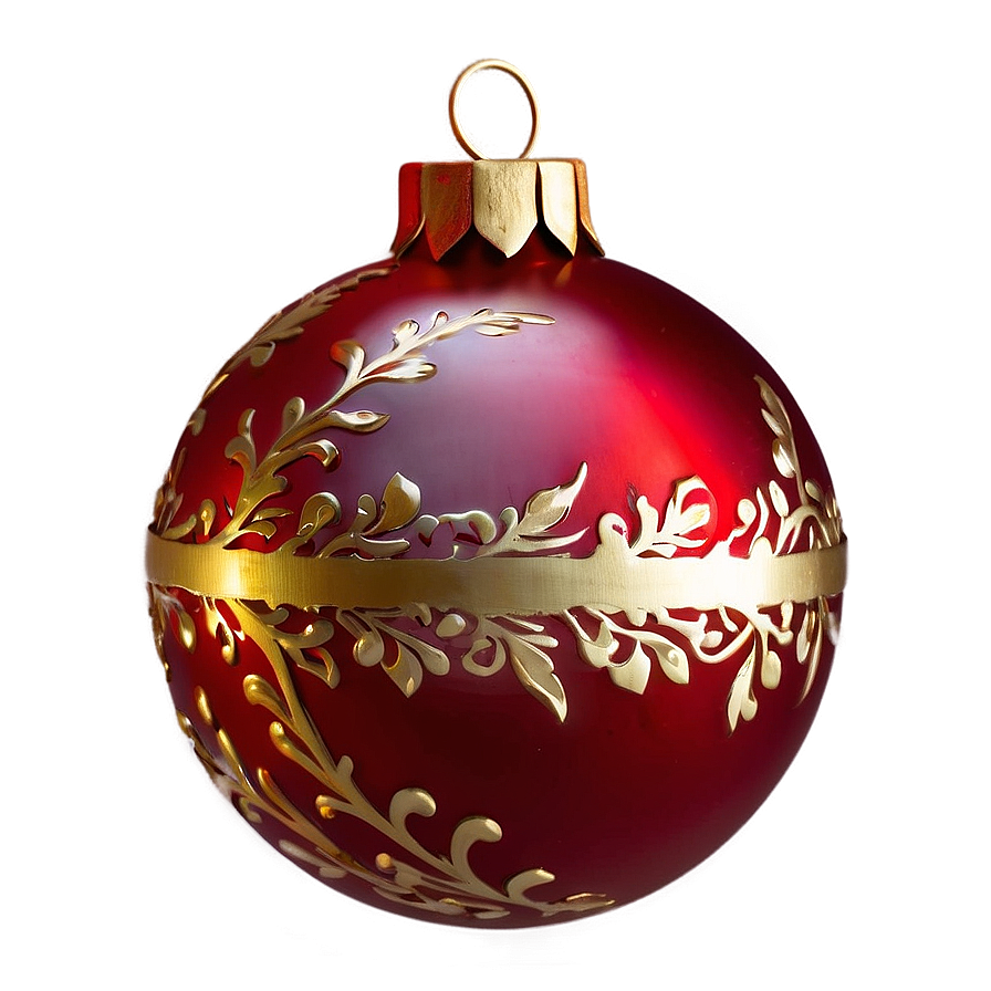 Lighted Red Ornament Png 06212024