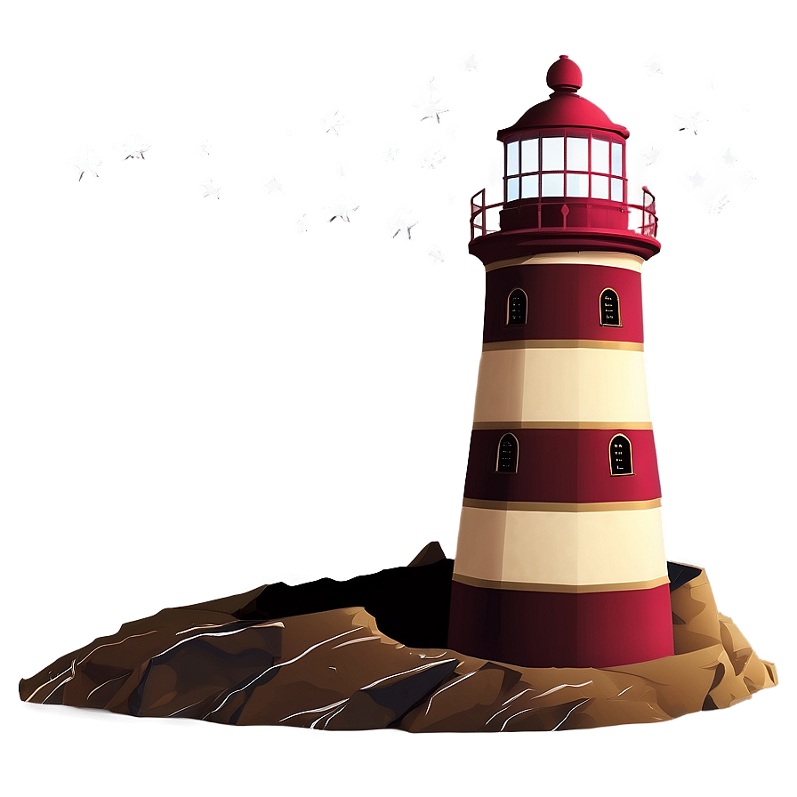 Lighthouse And Stars Png 76