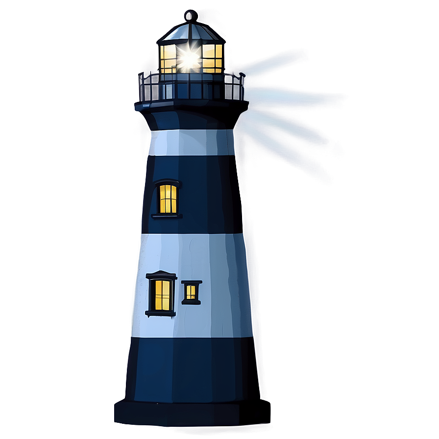 Lighthouse And Stars Png Gdi