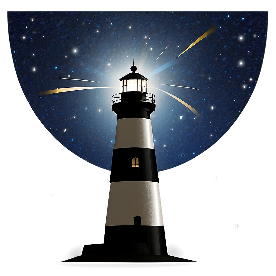 Lighthouse And Stars Png Wtl