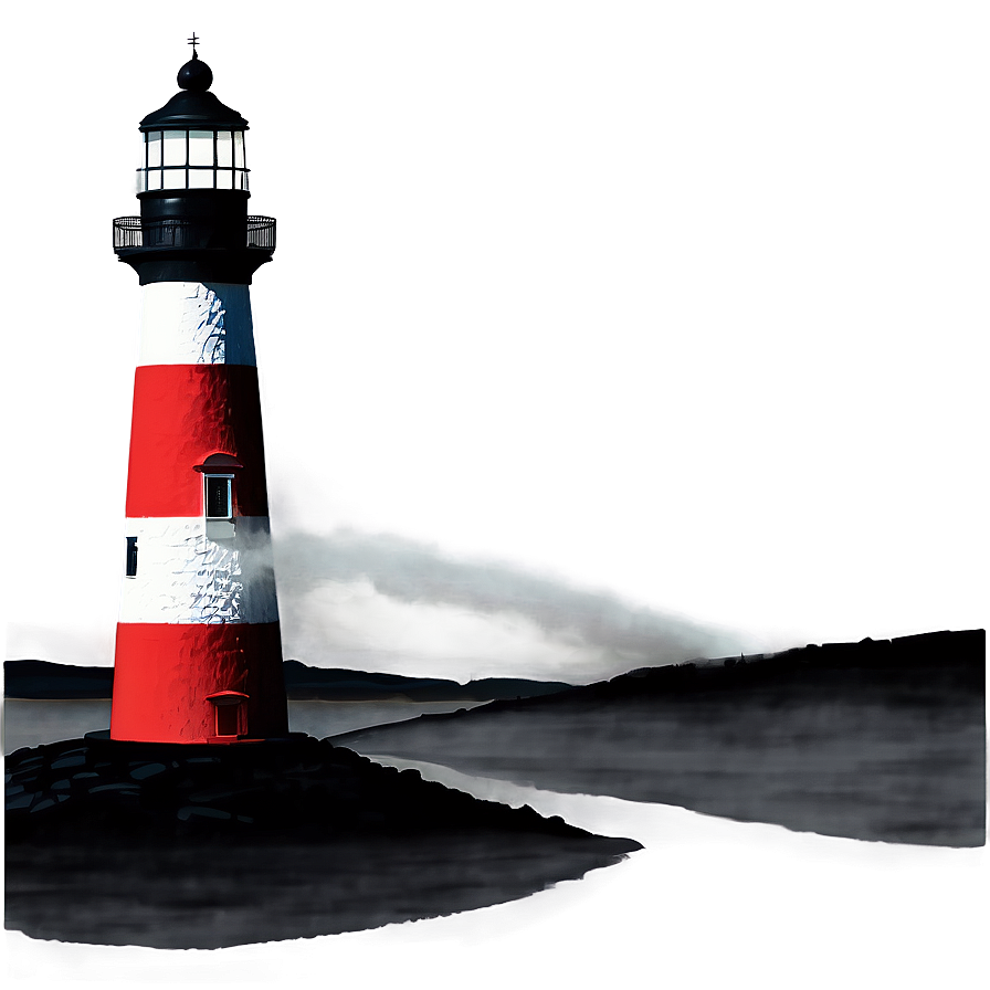 Lighthouse In Fog Png Gny