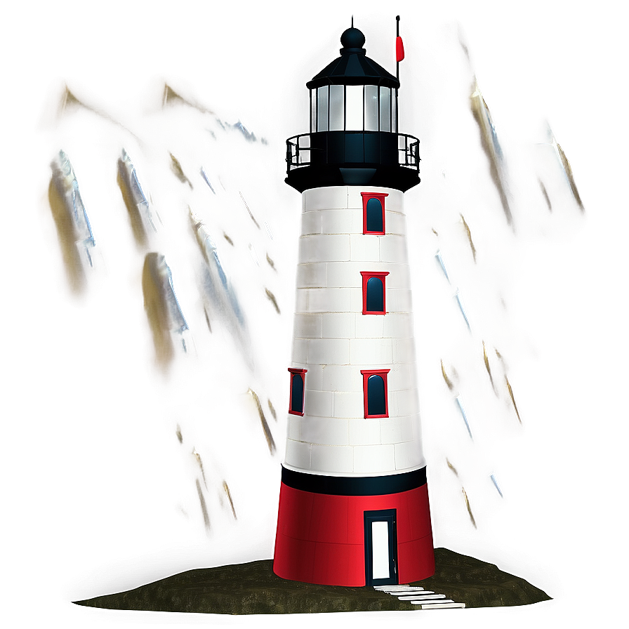 Lighthouse In Storm Png Pmv49