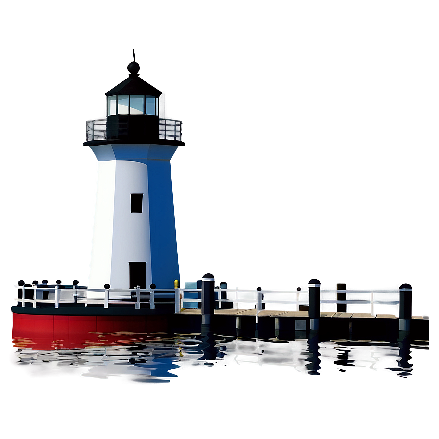 Lighthouse With Dock Png Fyw39