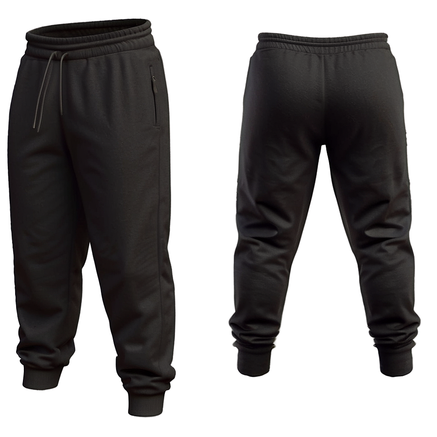 Lightweight Black Sweatpants Png Krn31