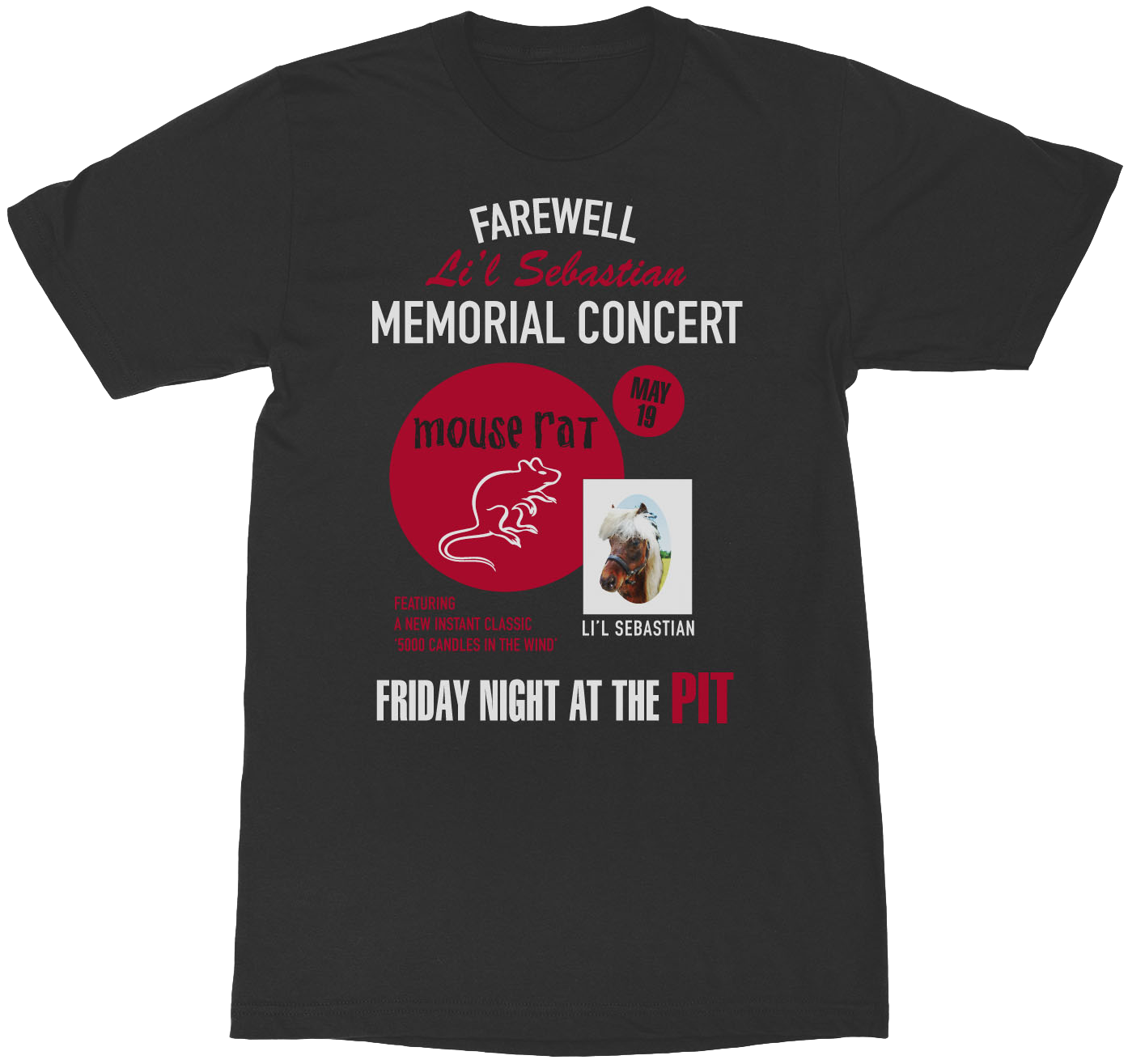 Lil Sebastian Memorial Concert T Shirt