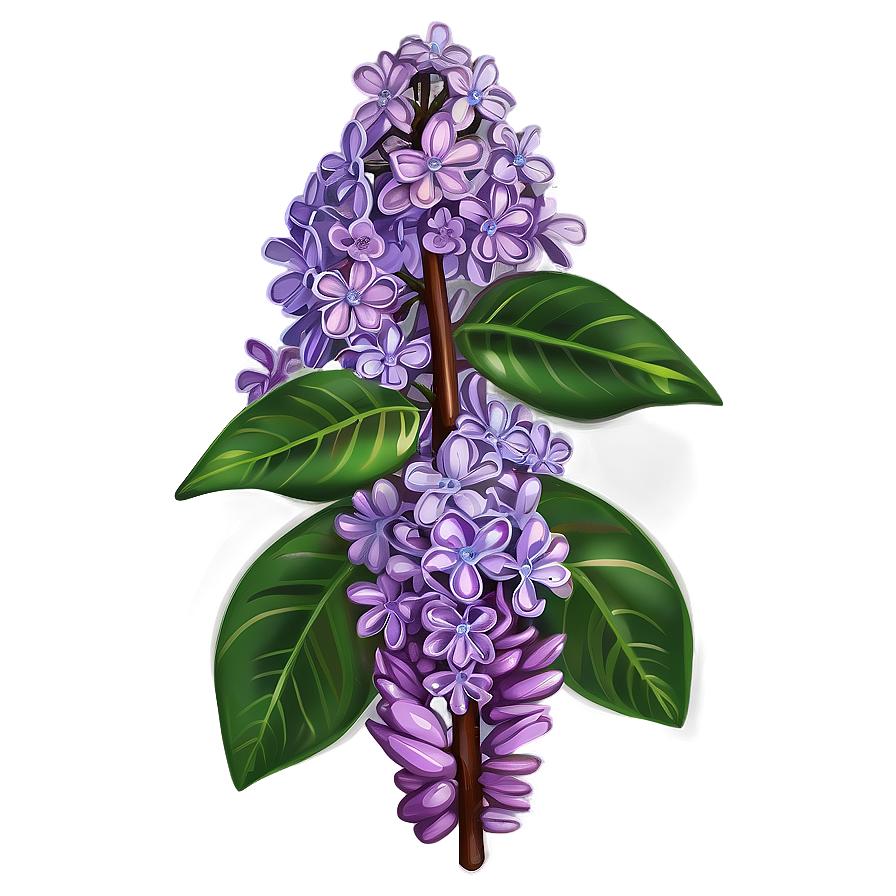 Lilac Illustration Png Hfu