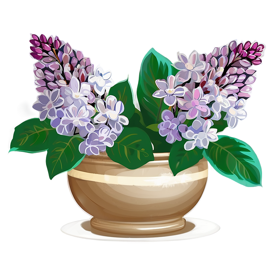 Lilacs In Vase Png 06272024