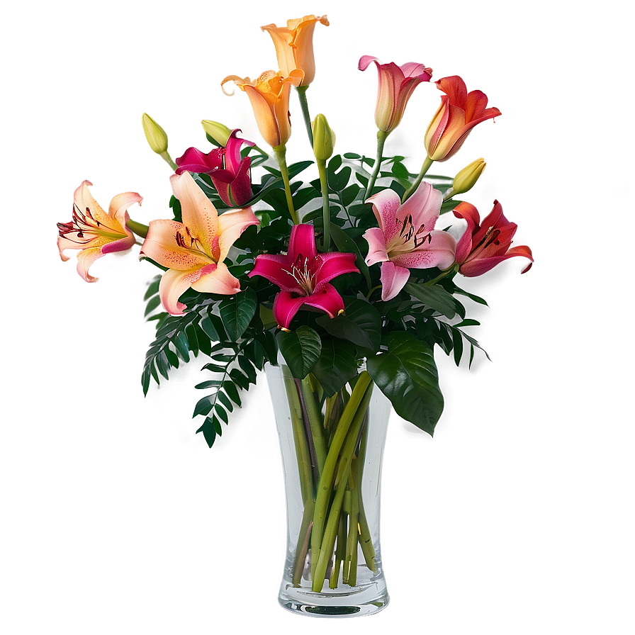 Lilies And Roses Png Rlc