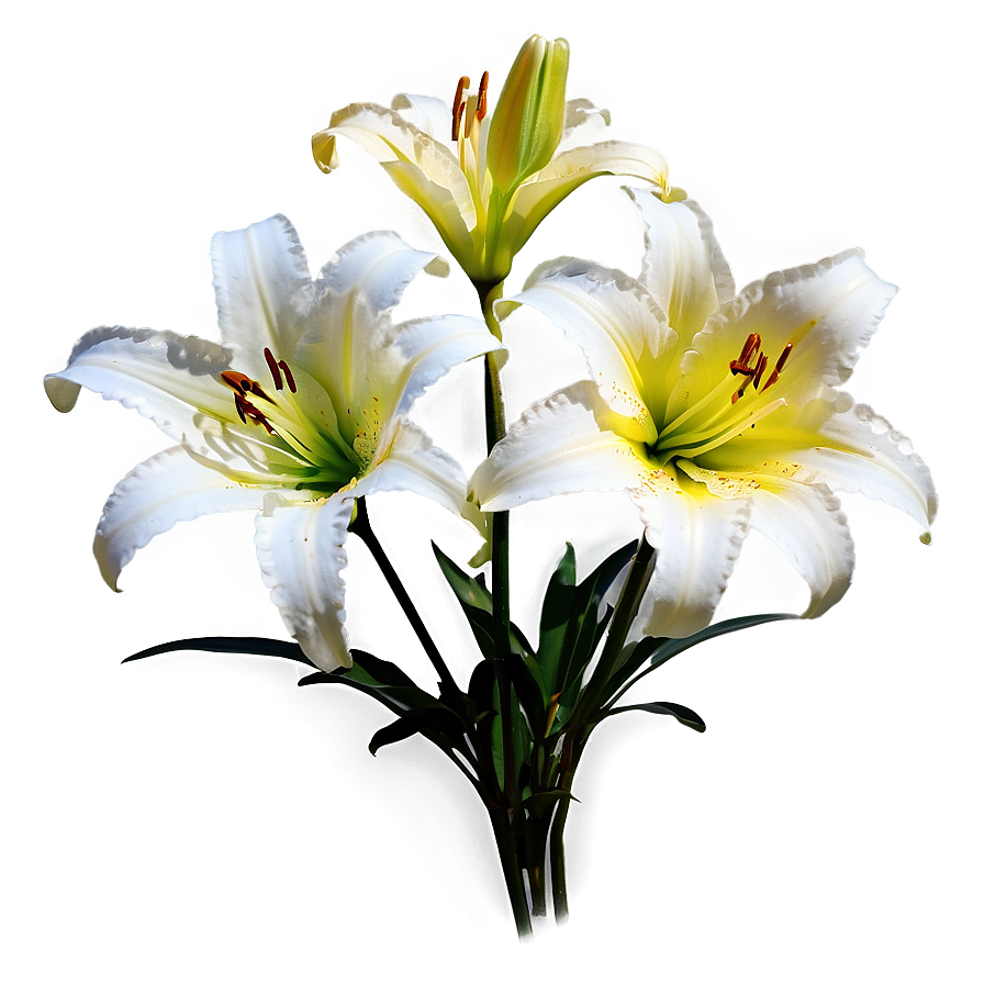 Lilies In Sunshine Png 06282024