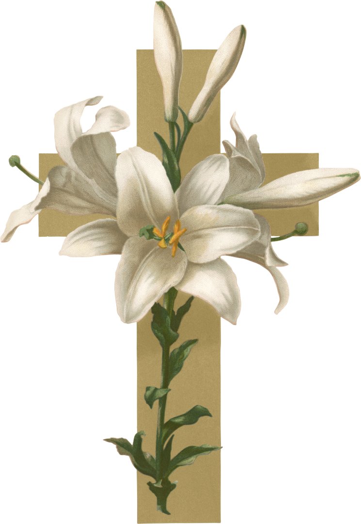 Lily Cross Funeral Symbol