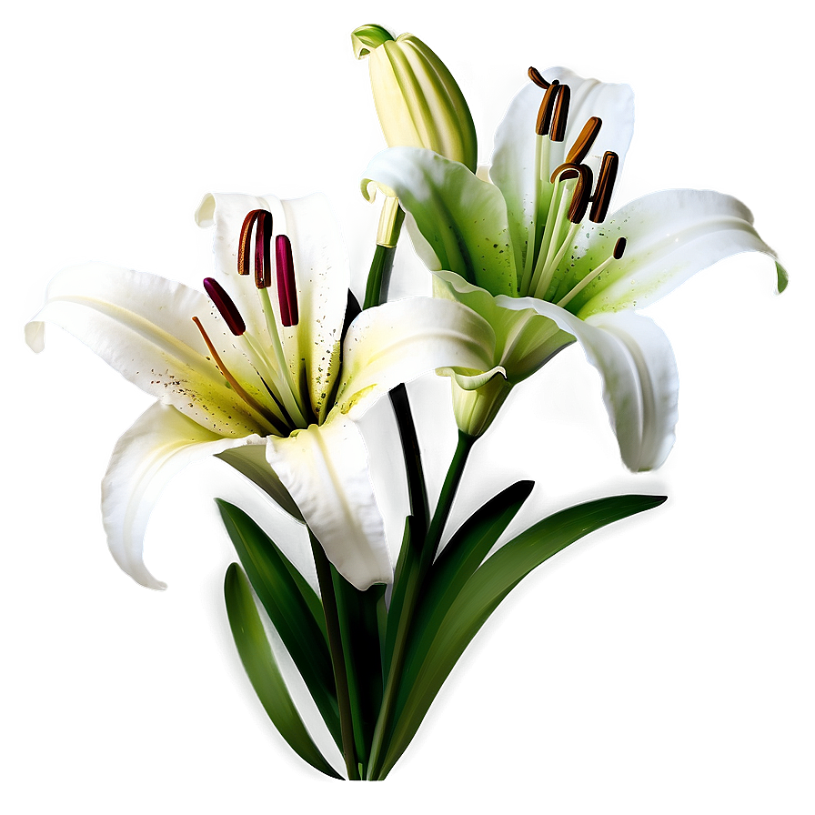 Lily Flower Bouquet Png 06272024