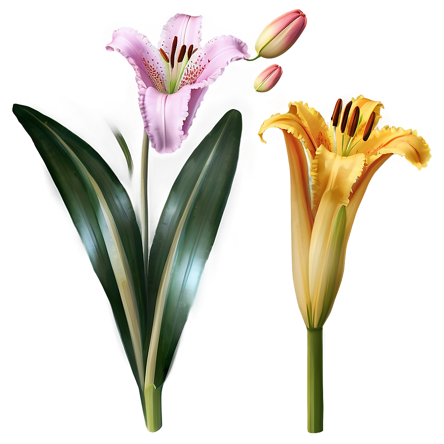 Lily Flower Bouquet Png Kmx69